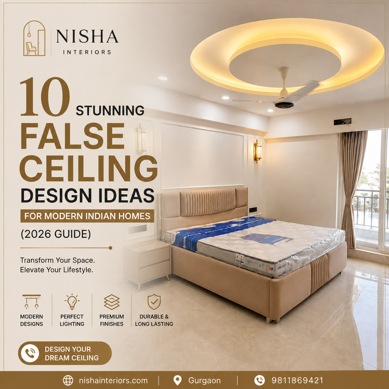 10 Stunning False Ceiling Design Ideas for Modern Indian Homes (2026)